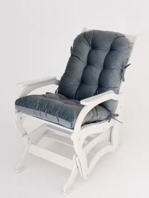 Подушка (матрас) для кресла качалки, матрас для кресла Everena Home 110*50_GrayBlue
