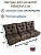  Матрас для качелей Everena Outdoor swing tafting 60х180 choko