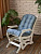 Подушка (матрас) для кресла качалки, матрас для кресла Everena Home 110*50_GrayBlue