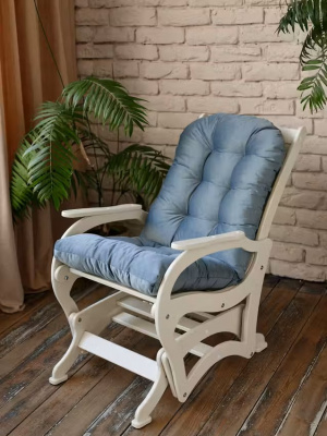 Подушка (матрас) для кресла качалки, матрас для кресла Everena Home 110*50_GrayBlue