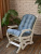 Подушка (матрас) для кресла качалки, матрас для кресла Everena Home 110*50_GrayBlue