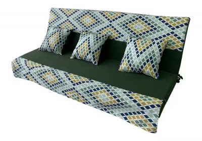 Чехол на матрас для садовых качелей Everena 160*55*8 green ornament